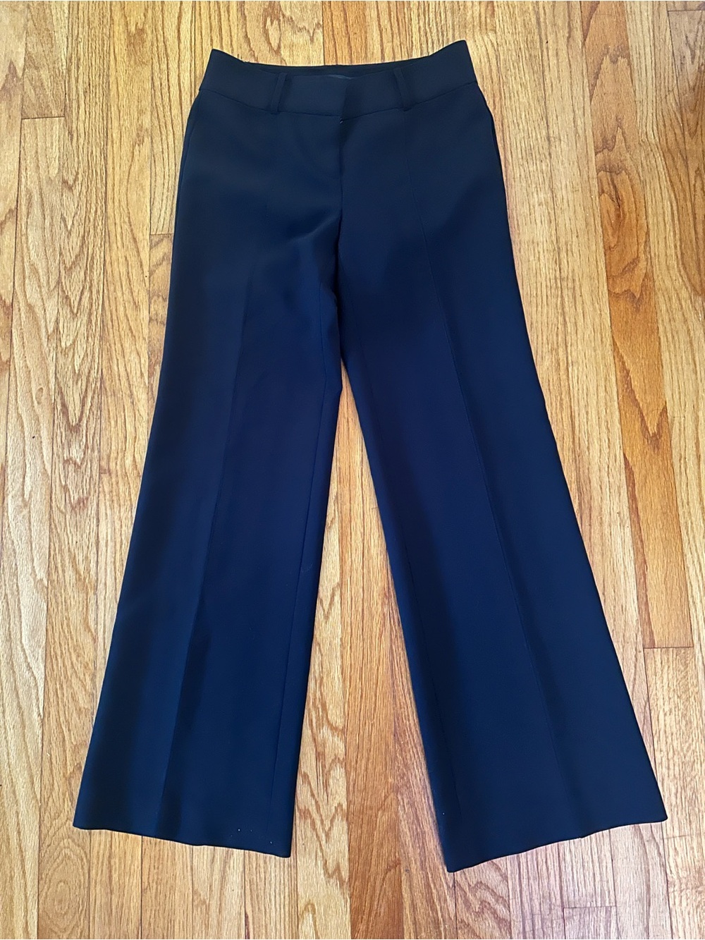 Ann Taylor Black Wide-Leg Dress Pants
